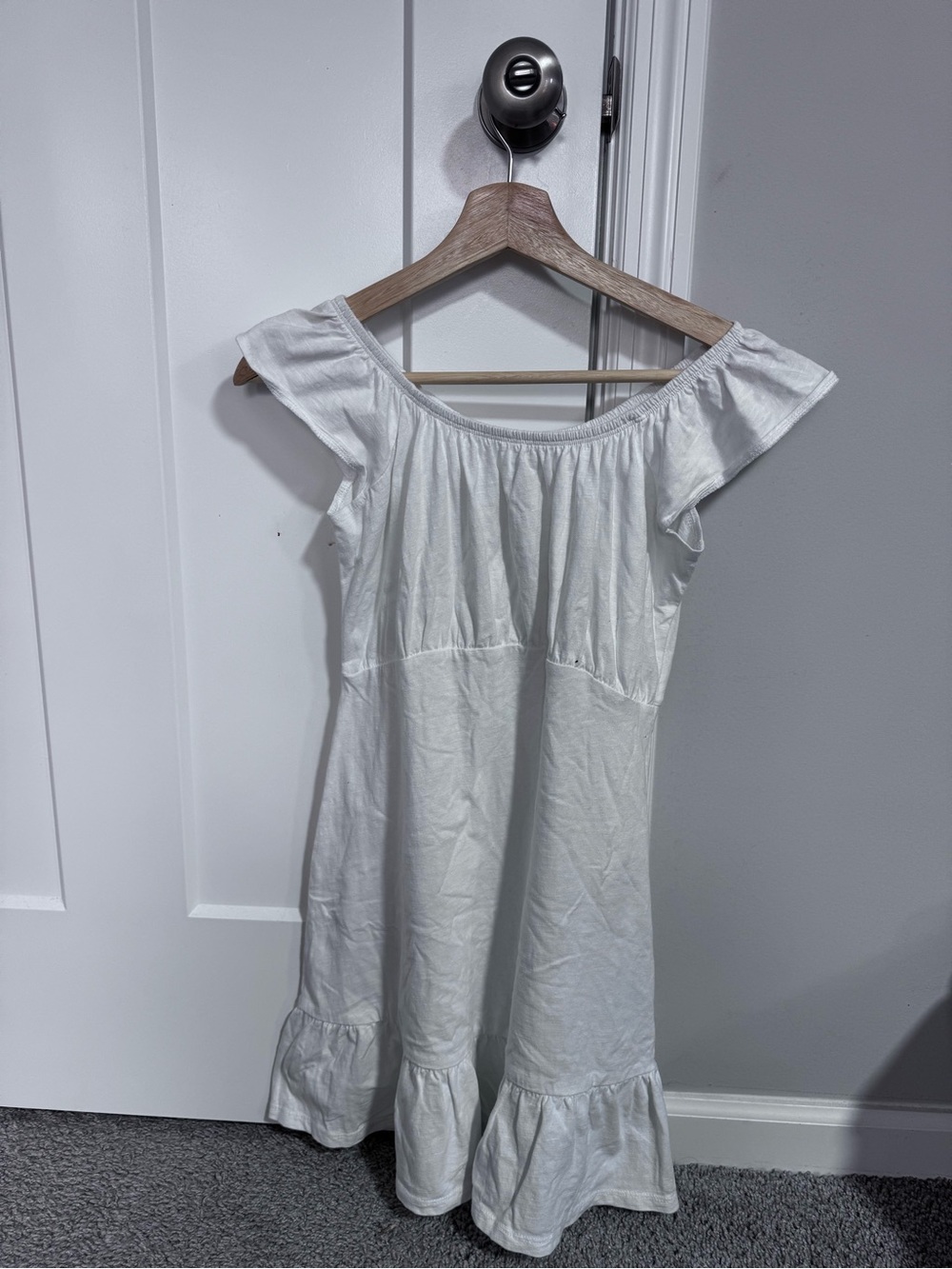 ASOS White Elastic-Neck Sundress